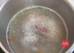 黑芝麻肉糜蔬菜粥的做法图解5