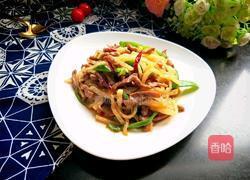 萝卜丝炒牛肉的做法图解1