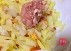 海藻肉沫土豆心的做法图解5