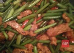 瘦肉炒蒜苔的做法图解5