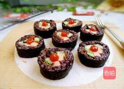 黑米寿司的做法图解13