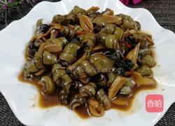 酸蒜头炒长尾螺的做法图解8