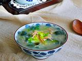 皮蛋生菜瘦肉粥