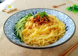 肉末黄瓜丝打卤面