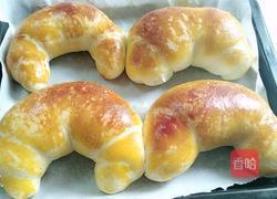 牛角豆沙餐包的做法图解1