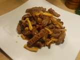 山菌炒牛柳