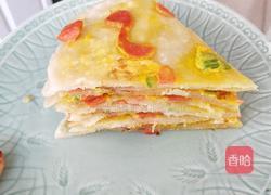 火腿鸡蛋饼的做法图解8