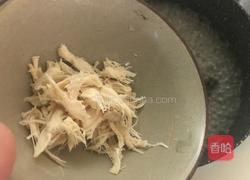 快手早餐，鸡丝紫菜小云吞的做法图解3