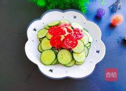 西红柿拌黄瓜的做法图解7
