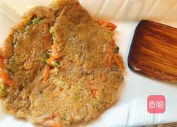 西兰花粉丝煎饼的做法图解9