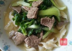 猪肝青菜刀削面的做法图解7