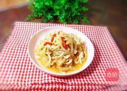 黄金菇炒肉的做法图解1