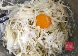 韭菜土豆丝饼的做法图解7