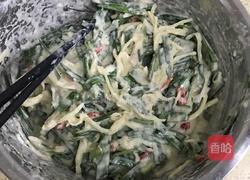 韭菜土豆丝饼的做法图解10