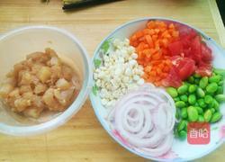 鸡脯肉田园蔬菜披萨的做法图解3