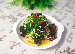 菠菜拌双菌