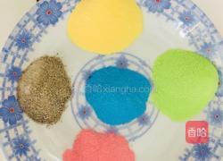 五彩冰皮月饼的做法图解5