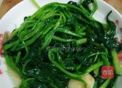 清炒菠菜的做法图解4