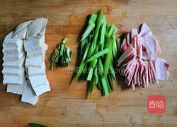 豆腐炒肉的做法图解2