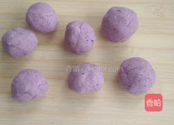 芝士爆浆芋头紫薯饼的做法图解5