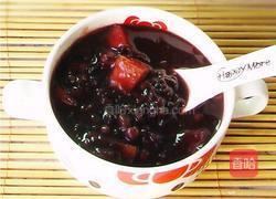黑米红豆苹果粥的做法图解6