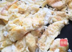 油菜炒蛋的做法图解4