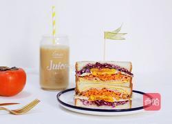 蔬菜煎蛋三明治的做法图解11