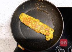 青菜鸡蛋饼的做法图解2