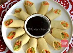 豆腐皮素菜卷的做法图解8