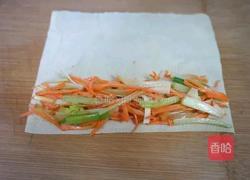 豆腐皮素菜卷的做法图解5