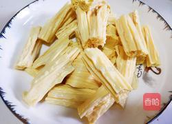 鸡蛋炒腐竹的做法图解3