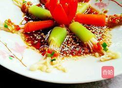 缤纷金针菇卷的做法图解11