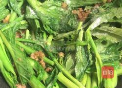 家常肉沫炒菜心的做法图解6