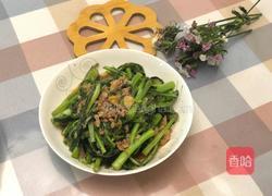 家常肉沫炒菜心的做法图解10