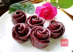 桑椹果渣玫瑰花馒头的做法图解6