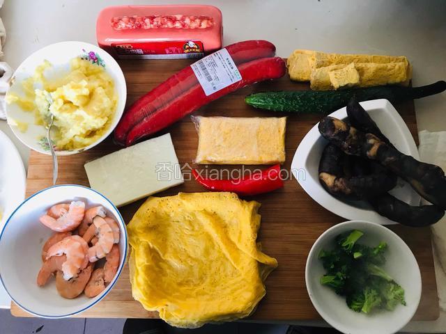 冷拼所用原料～
