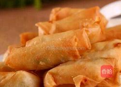 香椿芽春卷的做法图解1