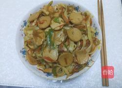 火腿炒面的做法图解7