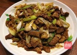 葱爆羊肉的做法图解3