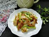 大蒜炒猪头肉
