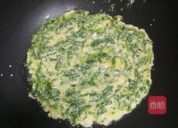 芹菜叶鸡蛋饼的做法图解6
