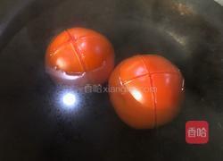 西红柿蒜苔肉丝面的做法图解2