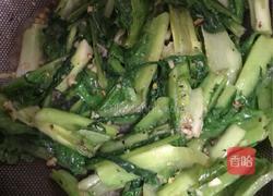 豆豉炒苦麦的做法图解4