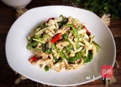 白玉菇辣炒肉丝的做法图解12