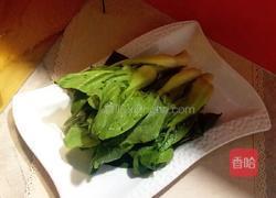 香辣蚝油菜苔的做法图解1