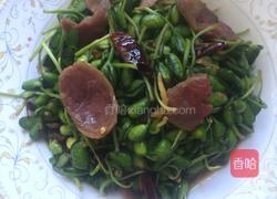 腊肠炒豆芽的做法图解10