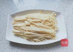午餐肉蒸金针菇的做法图解2