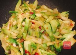 炒儿菜的做法图解4
