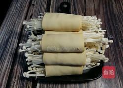 金针菇豆腐卷的做法图解9
