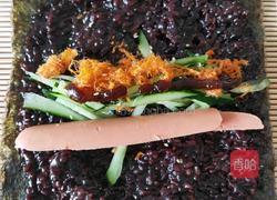 黑米寿司的做法图解4